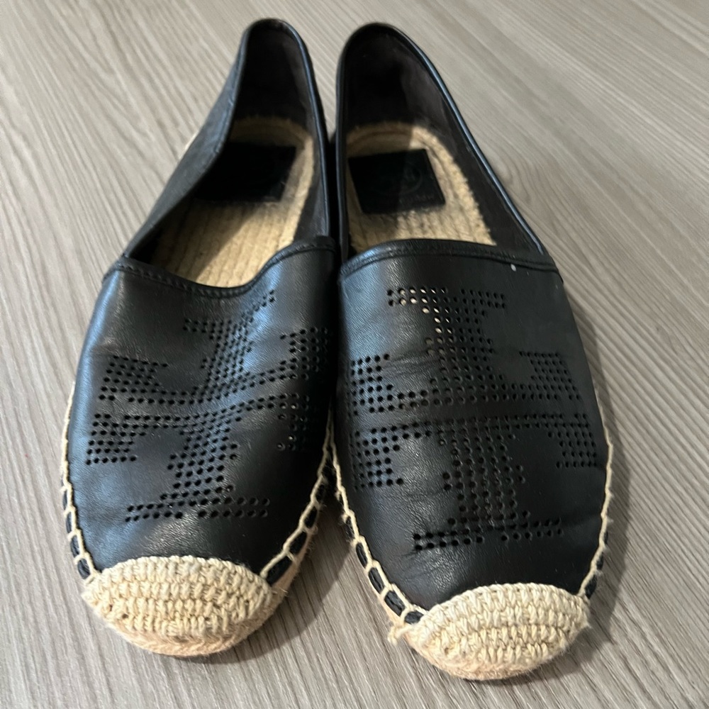 Tory Burch leather espadrilles size 7